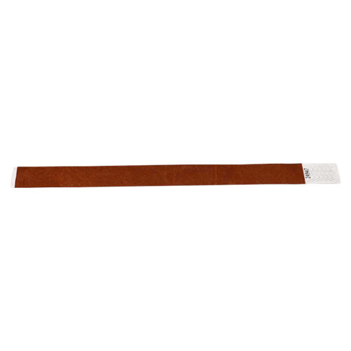 Tyvek-Kontrollarmband (Papierarmband) mit Klebeverschluss 19mm brown-13782