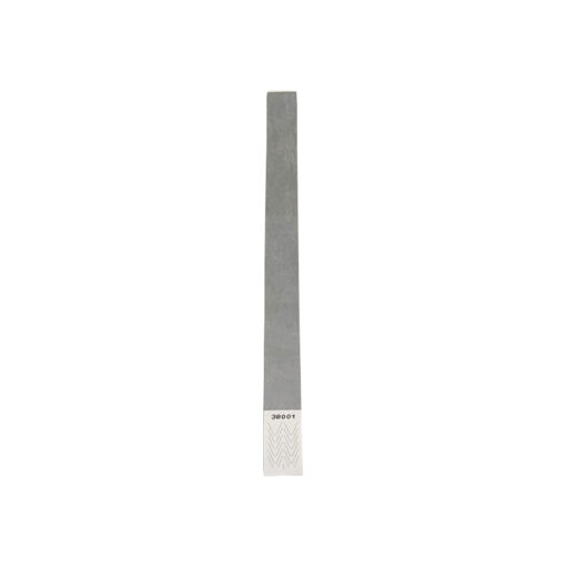 Tyvek-Kontrollarmband (Papierarmband) mit Klebeverschluss 19mm Silber-13769