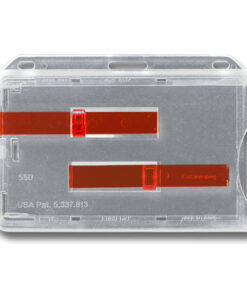 Kartenhalter S5 mit 2 Schiebern Rot