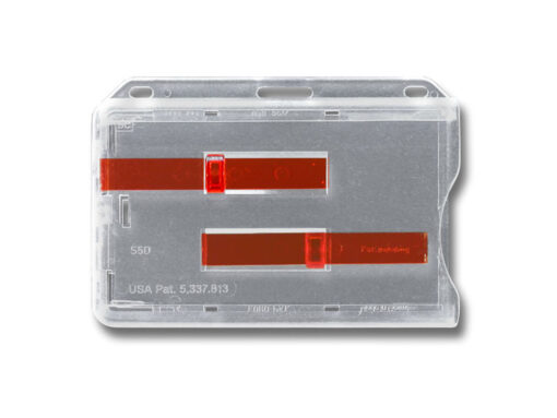 Kartenhalter S5 mit 2 Schiebern Rot