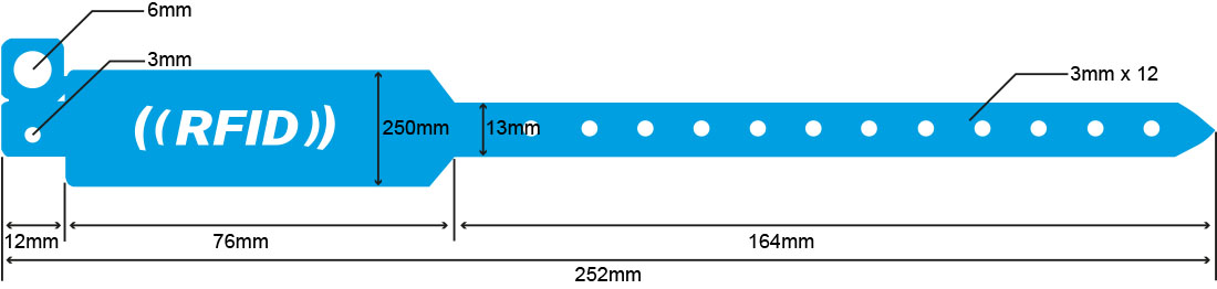 RFID PP Einweg-Armband Masse