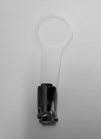 Metallclip mit Halter für Desinfektionsflasche-0