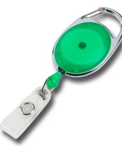 Ovale Jojos transparent mit Bügel in Grün-0