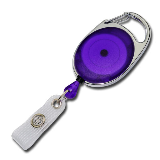 Ovale Jojos transparent mit Bügel in Violett-0