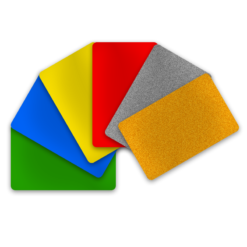 PVC Karten verschiedene Farben 0,50 mm (Dünnplastikkarten)-0