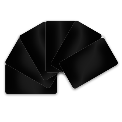 Kartenrohlinge Schwarz 0.76mm - Alter Artikelstamm-0