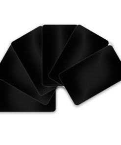 Kartenrohlinge Schwarz 0.76mm-0